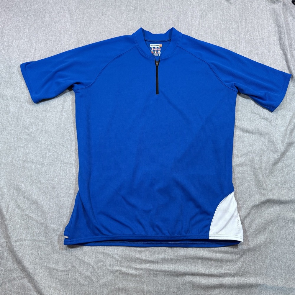 Cannondale Cycling Jersey Mens‎ 2XL Half Zip Pockets Polyester Bike Shirt Top